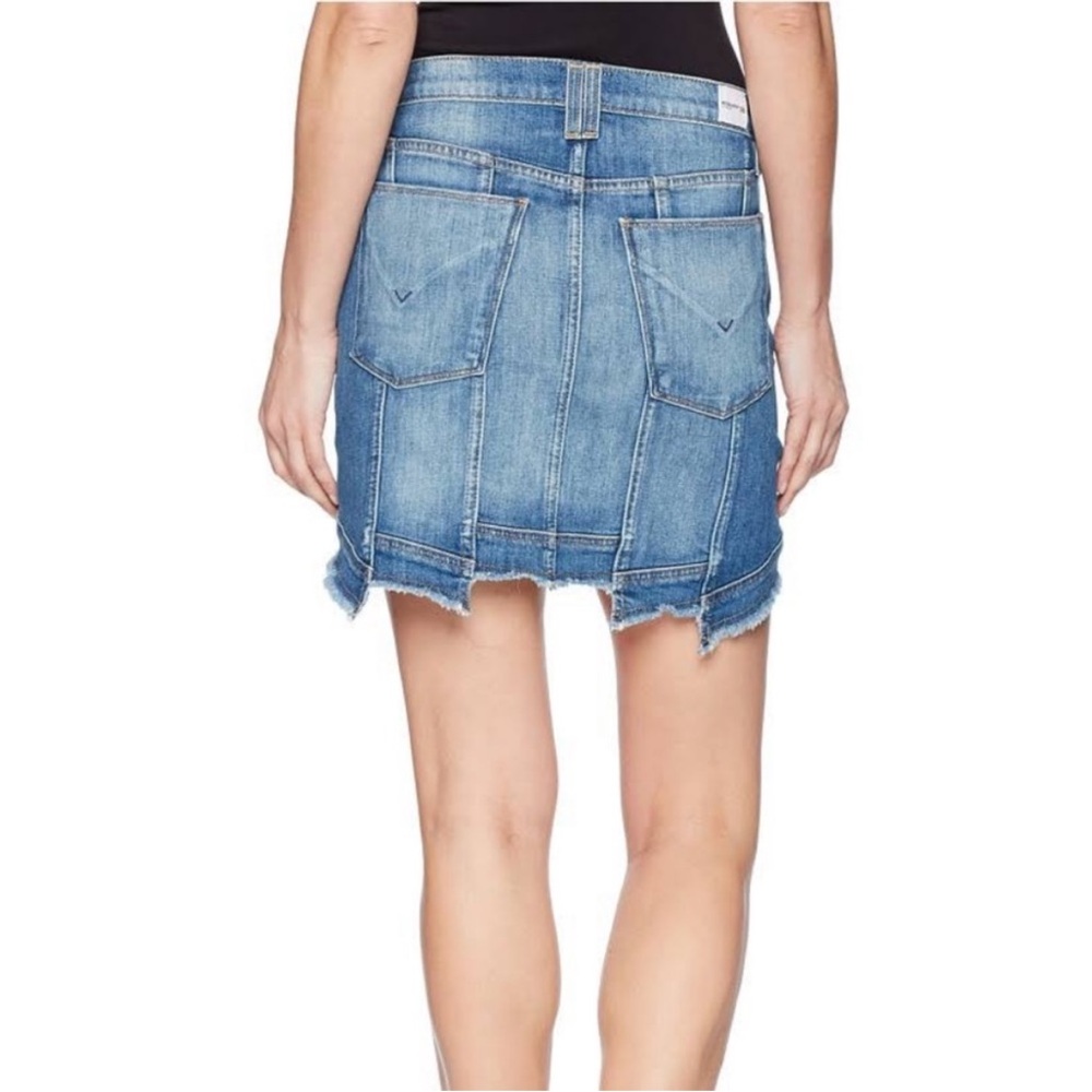 Hudson patchwork Denim Mini Skirt
